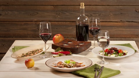 Gedeckter Tisch