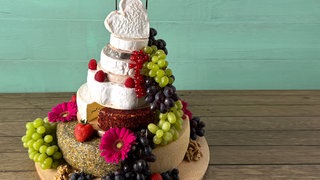 Hochzeitstorte aus Käse