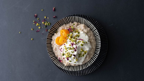 Porridge mit schwäbischen Syllabub