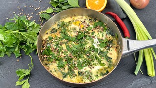 Grüne Shakshuka