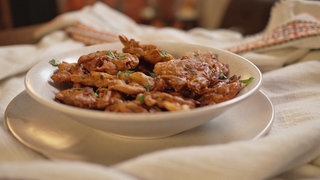Zwiebel-Pakoras (Vegane Gemüsehäppchen)