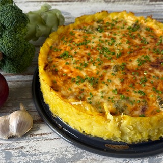 Kartoffelquiche mit Brokkoli