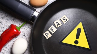 Auch die Antihaftbeschichtung in Bratpfannen enthält häufig per- und polyfluorierte Alkylverbindungen (englisch per- and polyfluoroalkyl substances, abgekürzt PFAS.