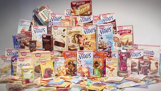 Dr. Oetker Produkte - eine breite Produktpalette zum Kochen und Backen mit langer Tradition.