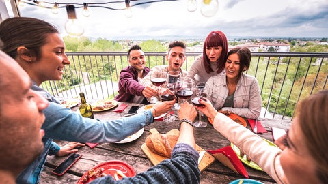 Grillen auf dem Balkon