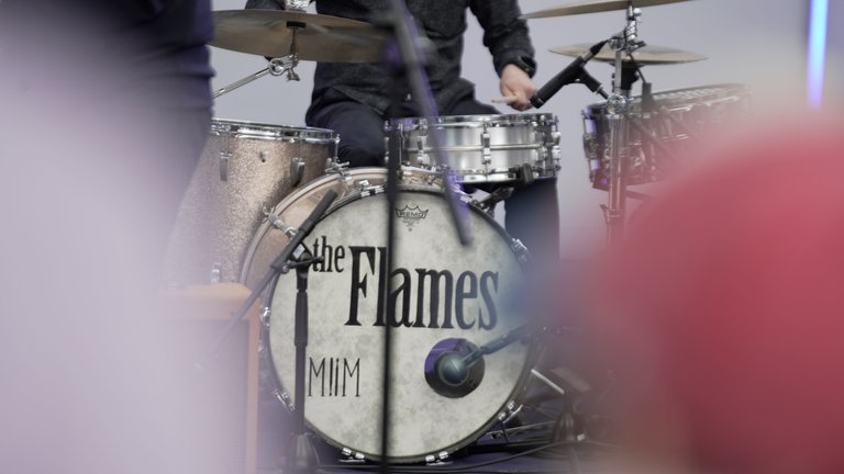 Der Auftritt von "The Flames" auf dem Maimarkt in Mannheim.