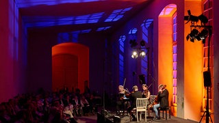 Das Signum Quartett bei seiner „Rock Lounge“ am 1. Mai 2026 in der Schwetzinger Orangerie