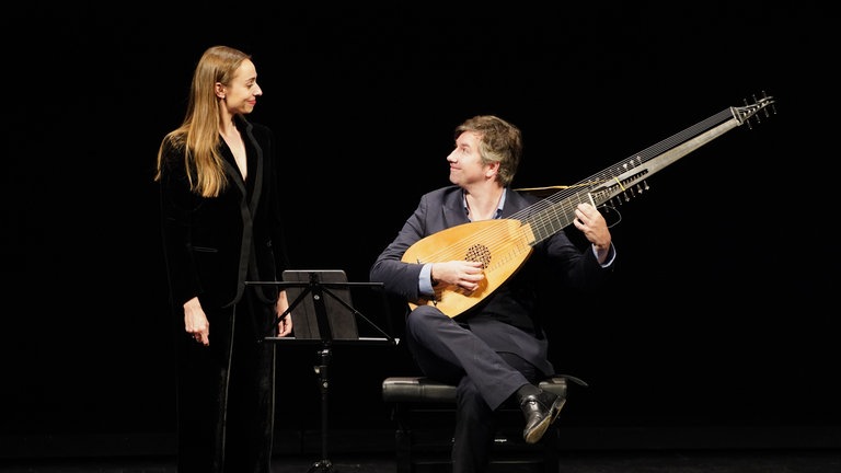 Sopranistin Lea Desandre und Lautenist Thomas Dunford bei ihrem Konzert „Der Traum vom vollkommenen Glück“ am 23. Mai 2026