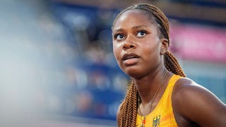 Judith Bilepo Mokobe bei den Leichtathletik-Europameisterschaften 2026 in Birmingham.
