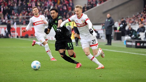 Tiago Tomás kennt die Cannstatter Kurve auch von der anderen Seite. Als er im Februar mit dem VfL Wolfsburg zu Gast war, fand er die Fans des VfB Stuttgart "schon einschüchternd"