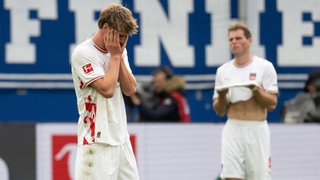 Frust bei Jan Schöppner nach der 1:3-Niederlage seines 1. FC Heidenheim bei der TSG Hoffenheim.