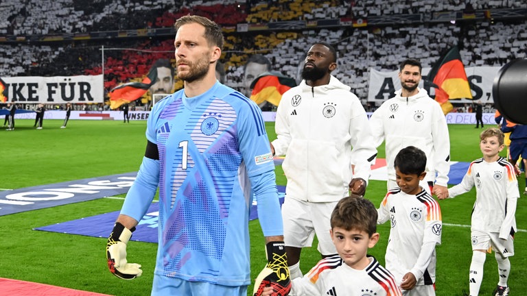 Baumann bei seinem Debut im DFB Trikot
