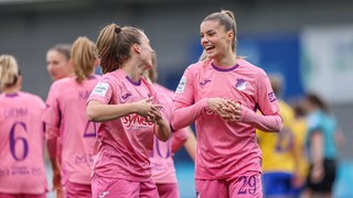 Hoffenheimer Spielerinnen jubeln