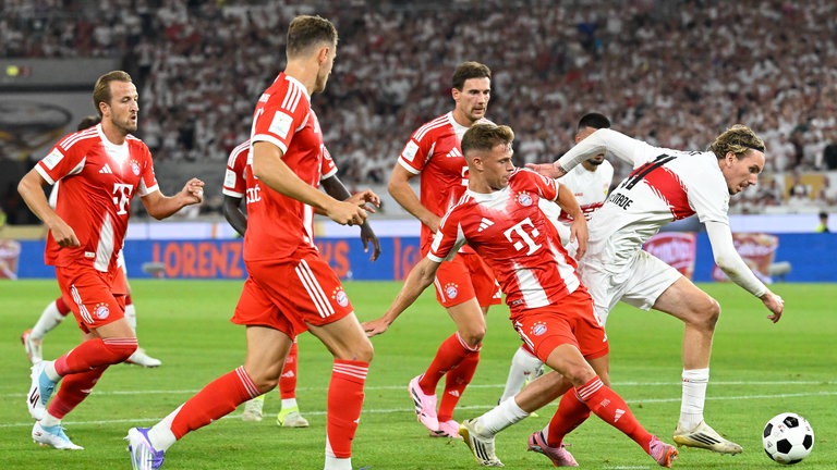 Franz-Beckenbauer-Supercup, Saison 2025-2026, VfB Stuttgart - FC Bayern Muenchen Bild: Torchance Nick WOLTEMADE