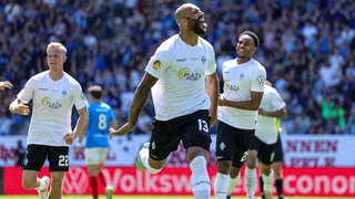 Terrence Boyd hat den SV Waldhof Mannheim im Finale des bfv-Pokals mit 1:0 in Führung geschossen.