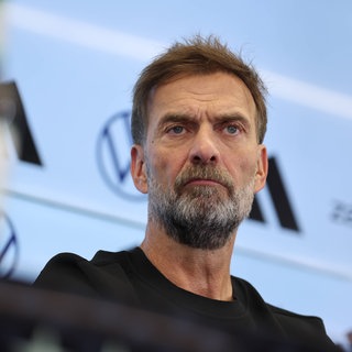 Bundestrainer Jürgen Klopp bei seiner offiziellen Vorstellung