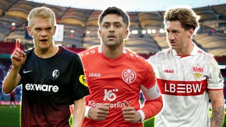 Matthias Ginter (links), Nadiem Amiri (Mitte) und Angelo Stiller