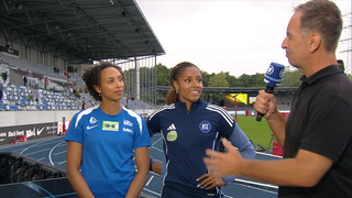 Mikaelle Assani und Malaika Mihambo im Sportschau-Interview