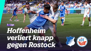 Zweikampf im Spiel Hoffenheim II - Hansa Rostock