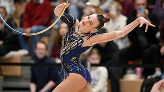Darja Varfolomeev (TSV Schmiden) bei Wettbewerb in Fellbach