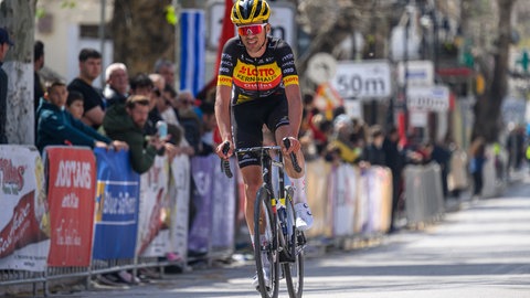 Radprofi Fausto Penna bei der Rhodos-Rundfahrt.
