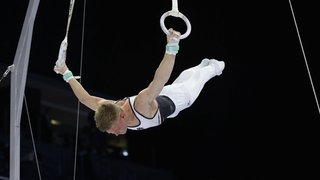 Gabriel Eichhorn bei der Turn-EM in Zagreb.