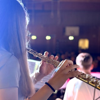 Schülerinnen und Schüler der Big Band des Wilhelm-Hofmann-Gymnasiums