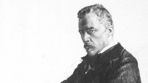 Hugo Wolf, radiert von Ferdinand Schmutzer nach einer Photographie
