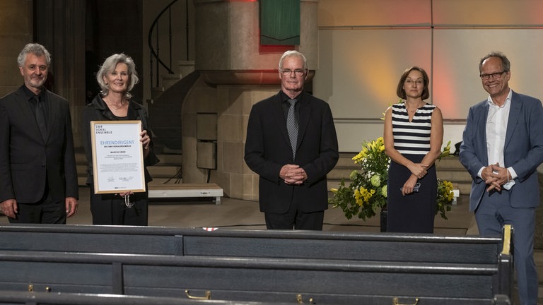 V. l.: Hubert Mayer, Eva-Maria Schappé, Marcus Creed, Cornelia Bend, Kai Gniffke