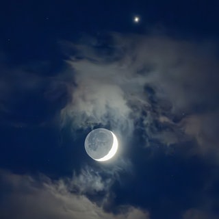 Mond am Himmel
