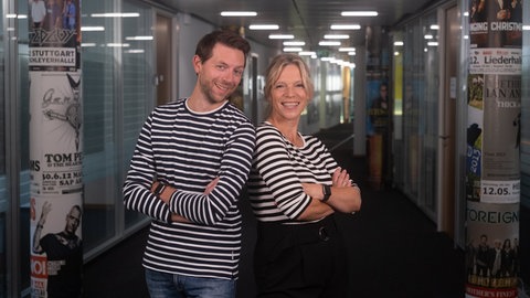 Corvin Tondera-Klein und Stefanie Anhalt: eines von vier Moderations-Duos der SWR1 Hitparade 2022