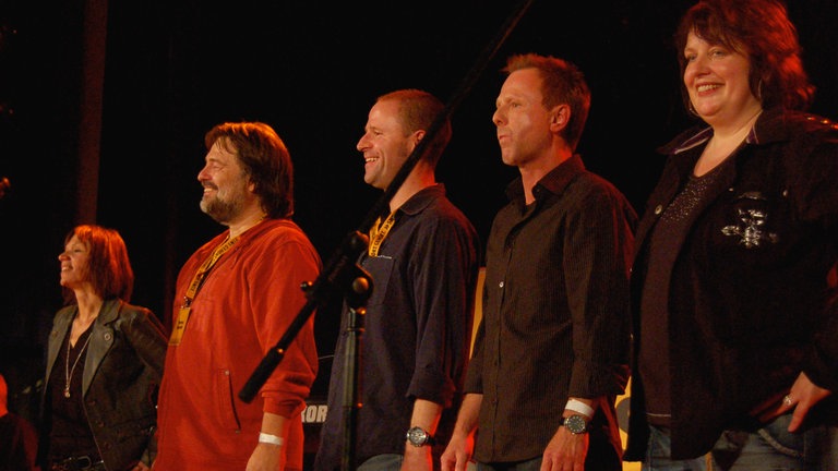 Finale der SWR1 BW Hitparade 2008 mit Stefanie AnhaltMatthias Holtmann, Michel RiesBarbara Scherrer und Patrick NeelmeierThomas Schmidt