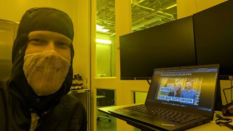 SWR1 Hörer Sven verfolgt den Videostream der SWR1 Hitparade.