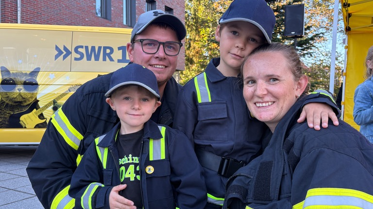 Echte Helden, ganz ohne Cape: Familie Störkle ist in Herbertingen mit am Start.