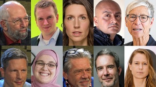 Best of Leute-Collage mit Erich Schmidt-Eenbom, Titus Brinker, Christine Prayon, Amir Kassaei, Sabine Mammitzsch, Frank Bräutigam, Magdalena Heinzl, Hajo Schumacher, Sascha Lübbe und Maren Urner