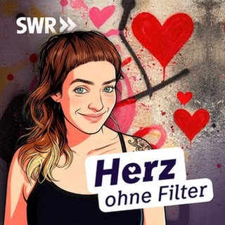 Podcast-Cover "Herz ohne Filter - der Podcast über Liebe, Beziehung und alles dazwischen" mit Sabine Hub