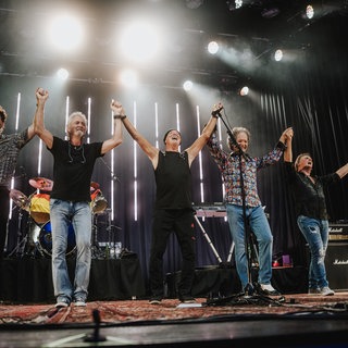 Smokie auf der Bühne beim Konzert des SWR4 Festivals in Wörth