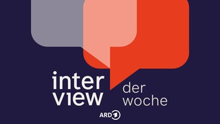 Zwei Sprechblasen vereinen sich teilweise, zeigen in unterschiedliche Richtungen und symbolisieren das Interview der Woche