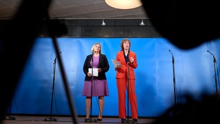 Nancy Faeser und Karin Welge