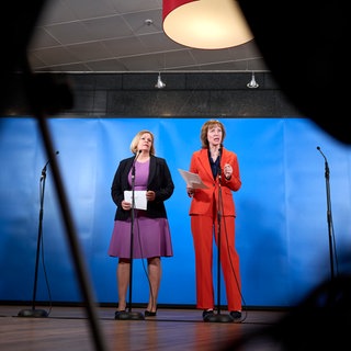 Nancy Faeser und Karin Welge