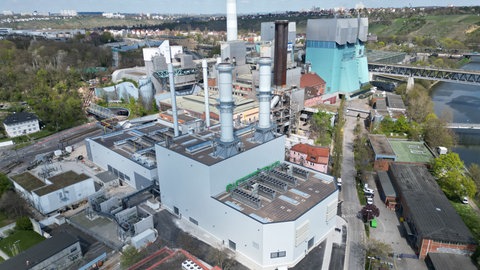 Ein neues Gaskraftwerk des Energieversorgers EnBW, das auch wasserstofffähig ist.
