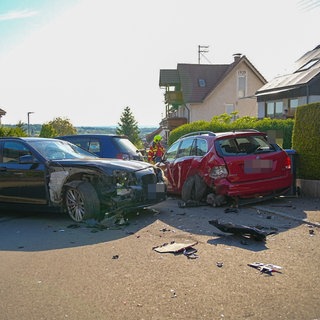 In Notzingen (Kreis Esslingen) hat am Mittwoch mutmaßlich ein Pkw-Fahrer zwei Fußgänger erfasst und mehrere Autos gerammt.