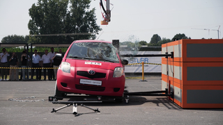 Crash des Test-Autos