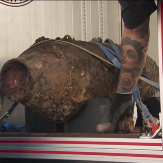 Eine Weltkriegsbombe