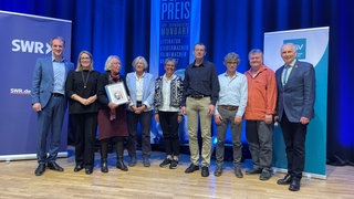 Veranstalter und Preisträger beim Sebastian-Blau-Preis