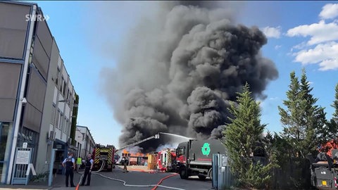 Großbrand auf der Friesenheimer Insel am 2. Juli 2025 