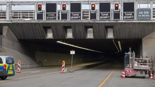 Der Engelbergtunnel auf der A81 wurde am Samstag wegen Rauchentwicklung evakuiert.