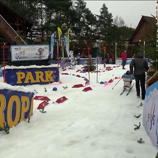 Ein Skiparkour in Rust