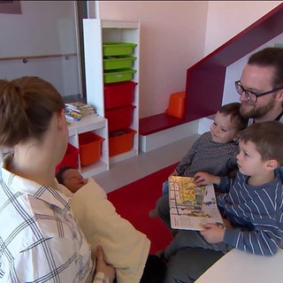 Frisch gebackene Familie