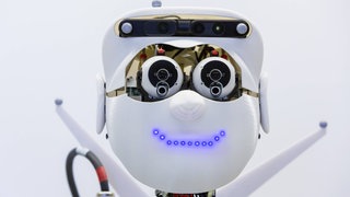 Gesicht eines Roboters